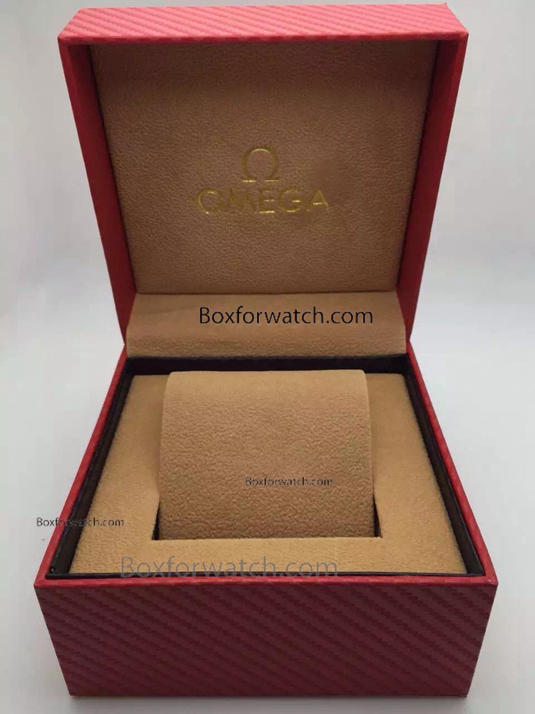 Replica Omega Red Wooden Watch Box - Luxury Box for Mens